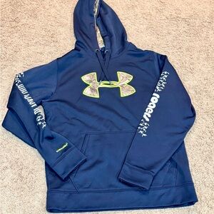 Men’s Under Armour Hoodie, Size M, Loose Fit, Black/Camo Roger’s Sporting Goods